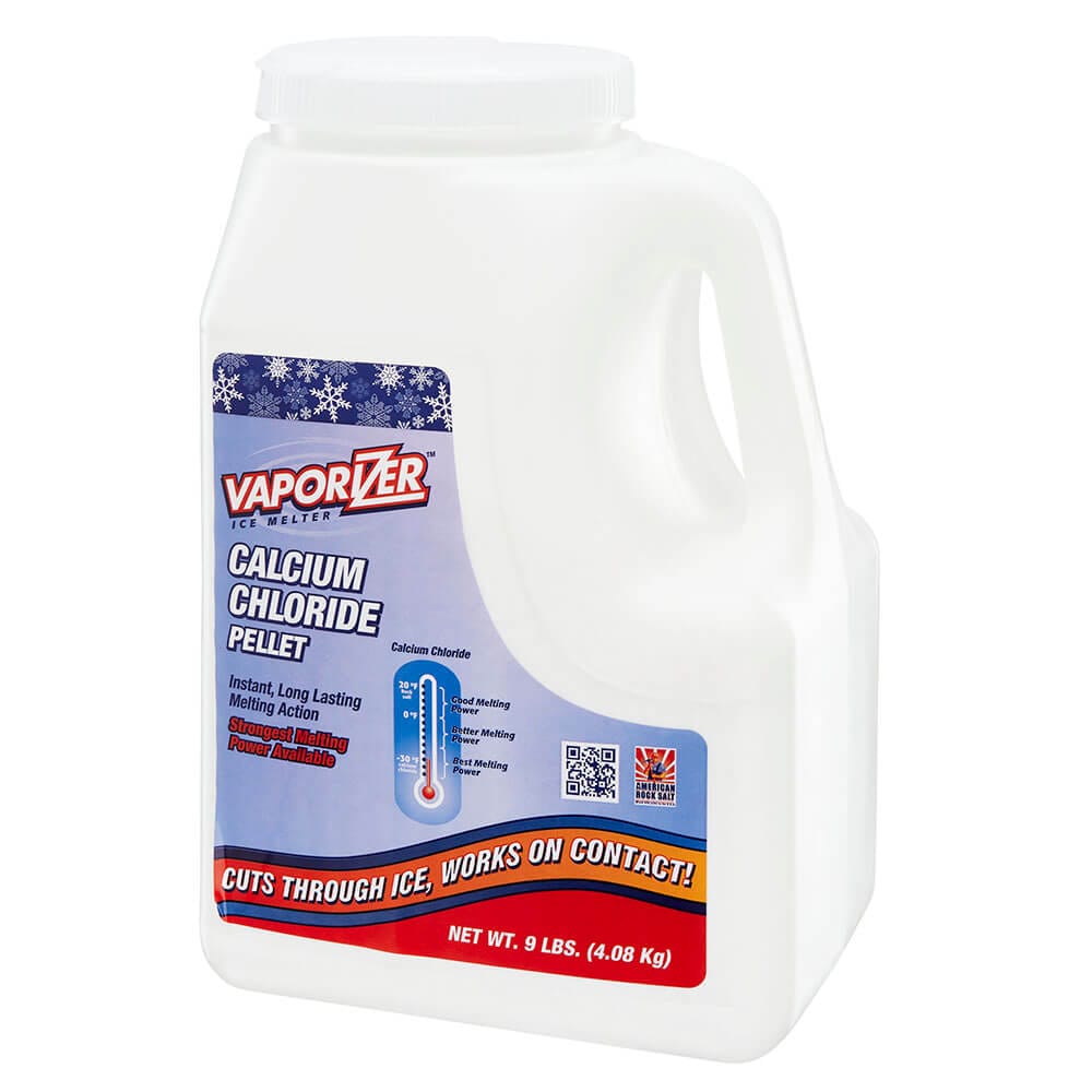 Vaporizer Calcium Chloride Pellet Ice Melt, 9 lbs