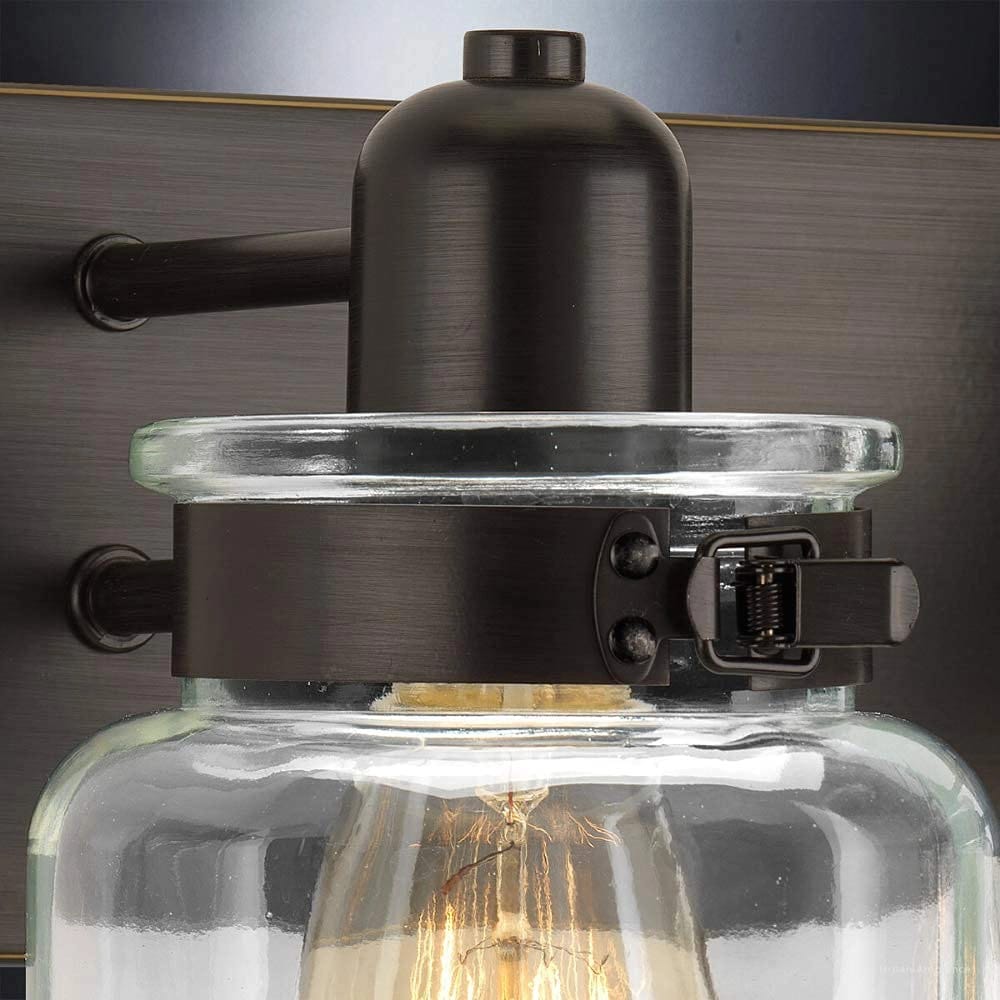 Bathroom 3-Light Fixture, Antique Bronze