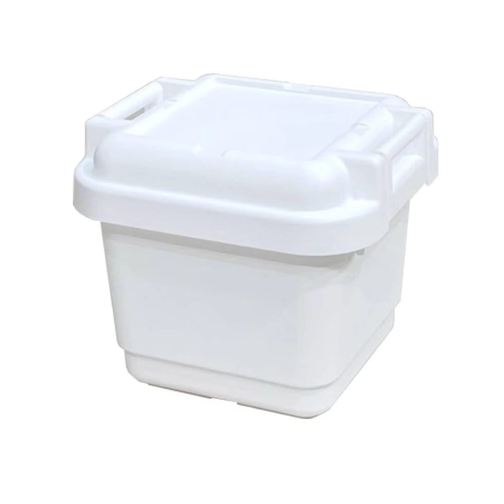 JEJ Astage 8.7 Gallon Heavy-Duty Sturdy Tote Box, White