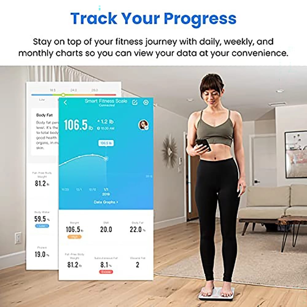 Etekcity Smart Fitness Scale, White