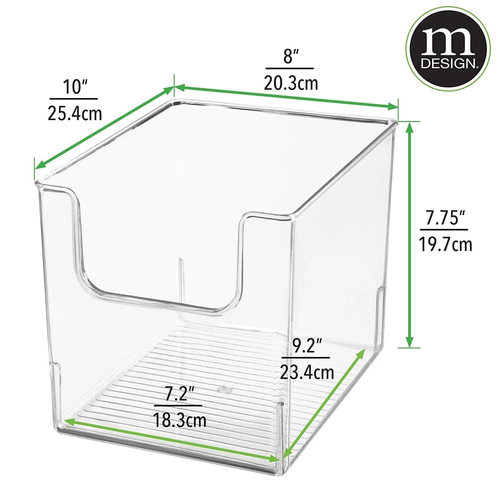 mDesign Kitchen Storage Organizer Bin, 8 Pack