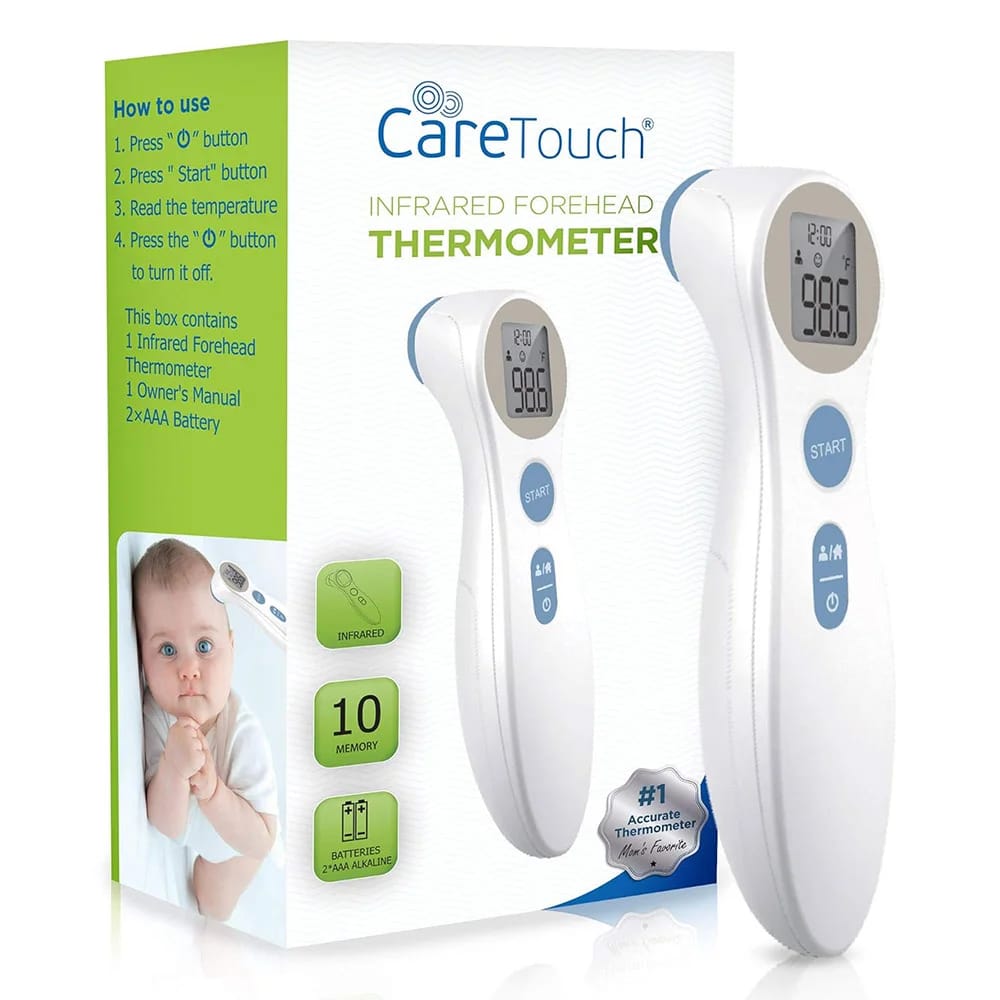 Care Touch Infrared Forehead Thermometer, White