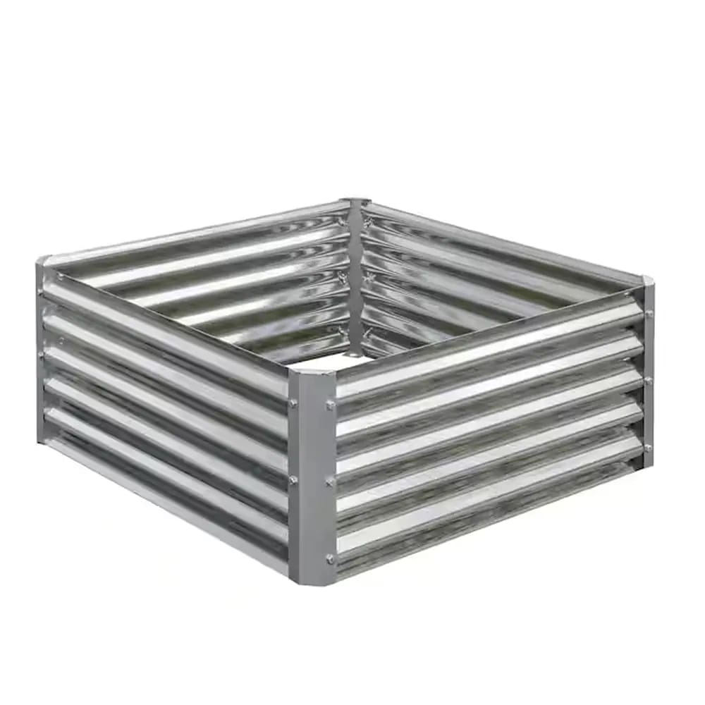 Galvanized Raised Garden Bed, 35" x 35" x 17"