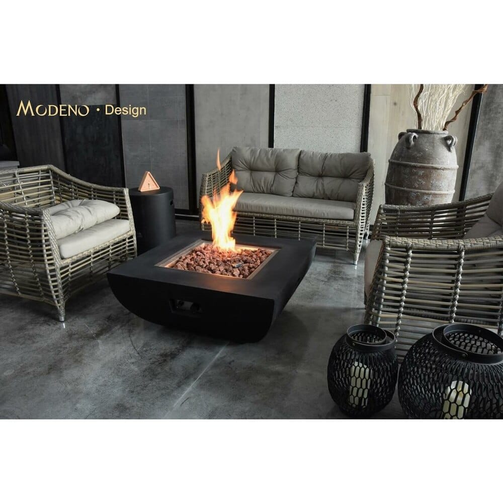 Modeno Aurora 34" Propane Fire Bowl with Cover