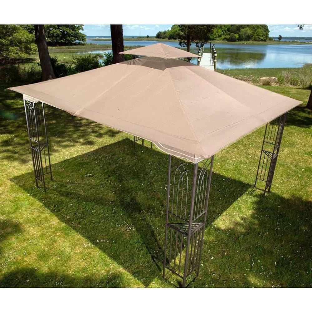 Regency II Patio Gazebo Replacement Canopy, Tan