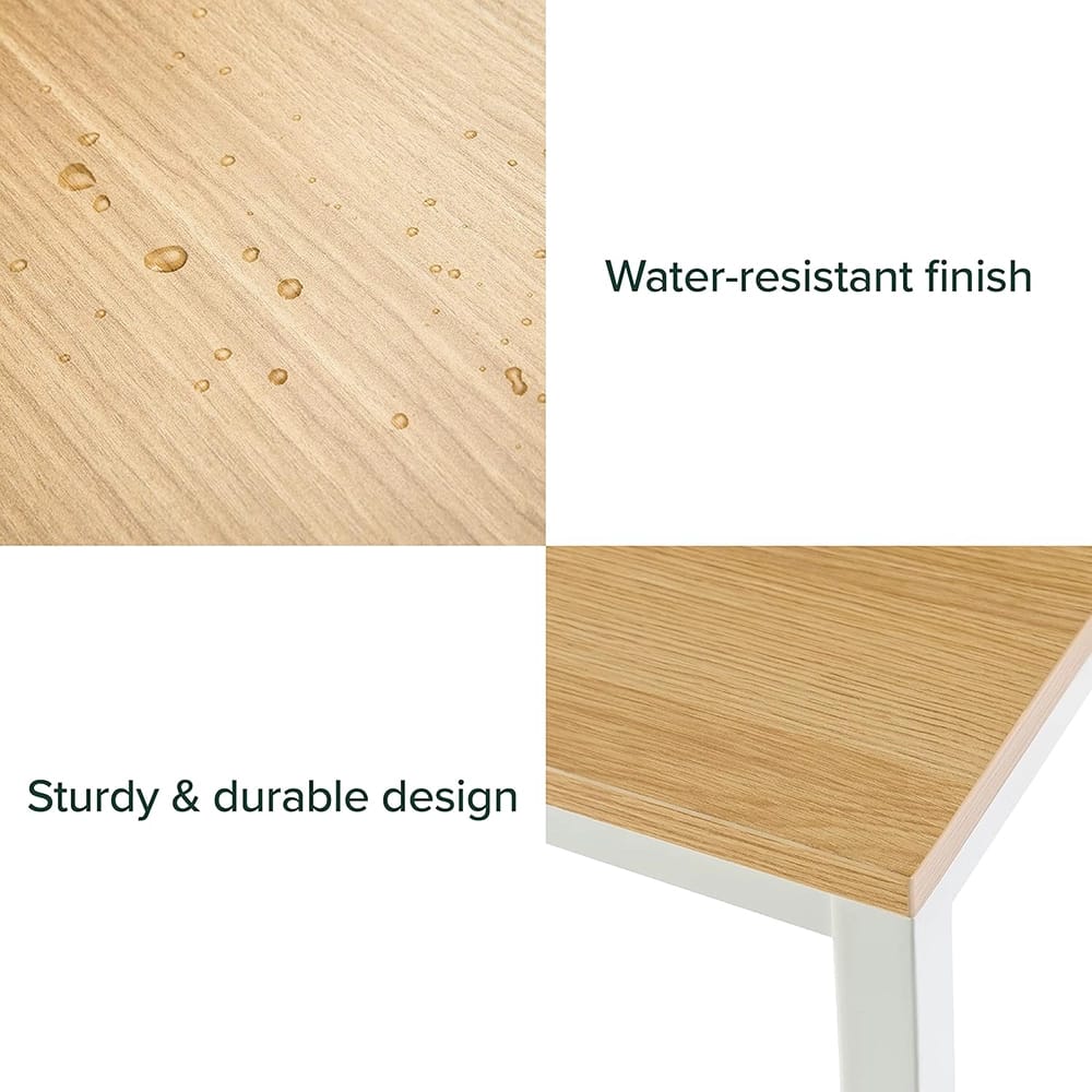 Zinus 63" Computer Desk, Natural/White