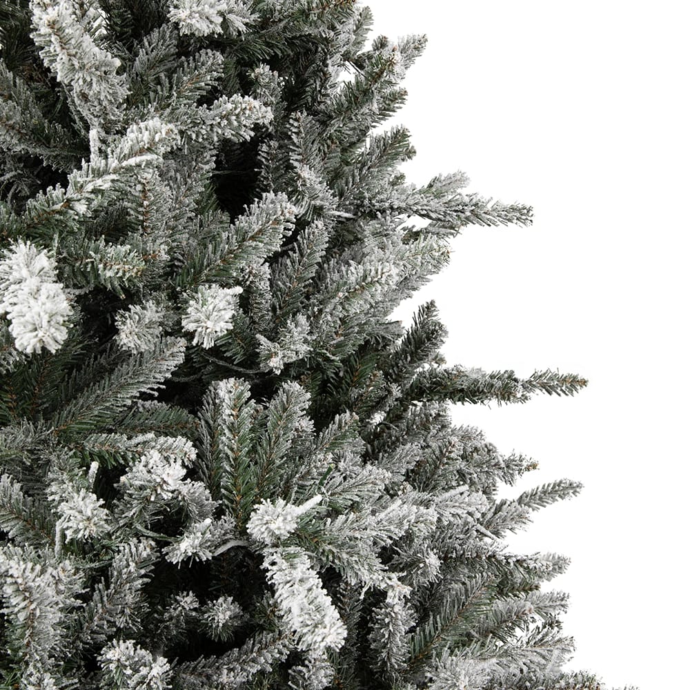 Famous Brand 7' Pre-Lit Frosted Blue Spruce Tree