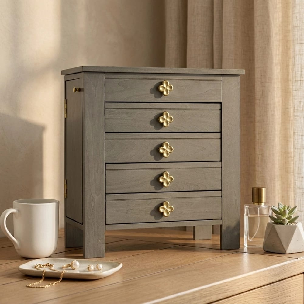 Hives & Honey Emma Jewelry Chest, Gray