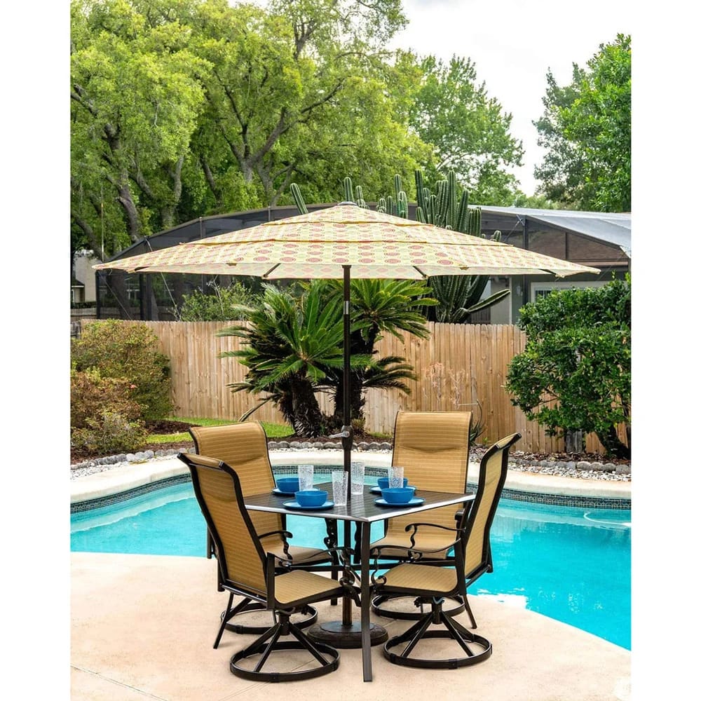 Pebble Lane Living 9' Round Patio Market Umbrella, Sunburst