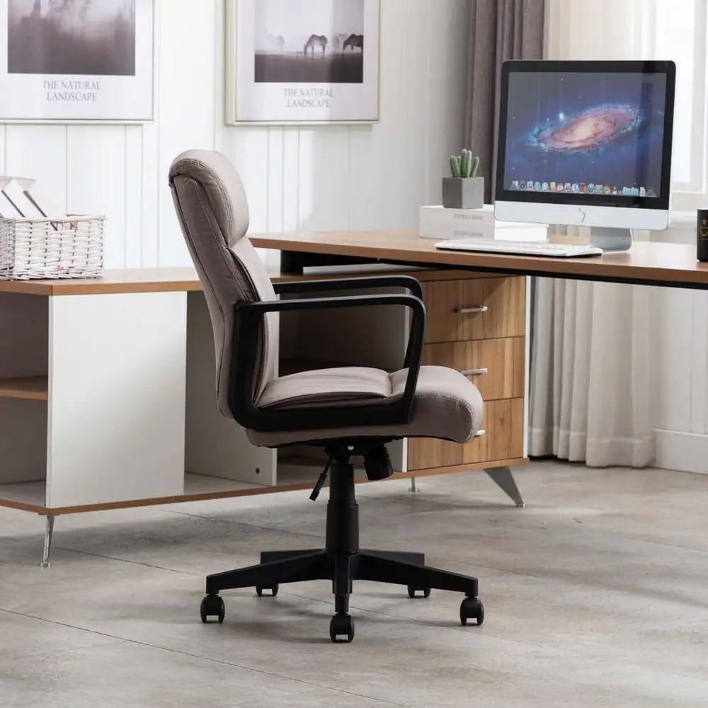 Mid-Back Executive Swivel Task Chair, Brown