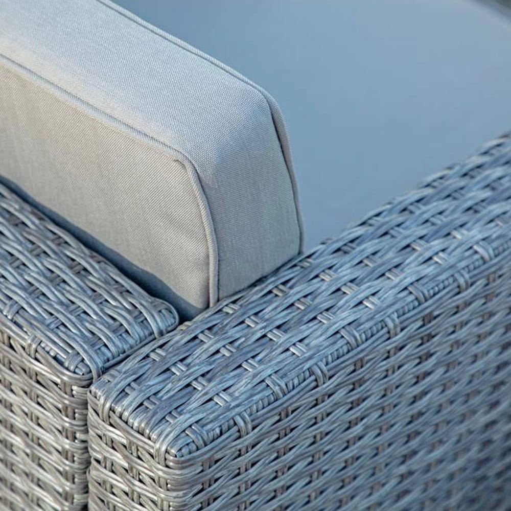Resin Wicker 4-Piece Chat Set, Dark Gray/Gray