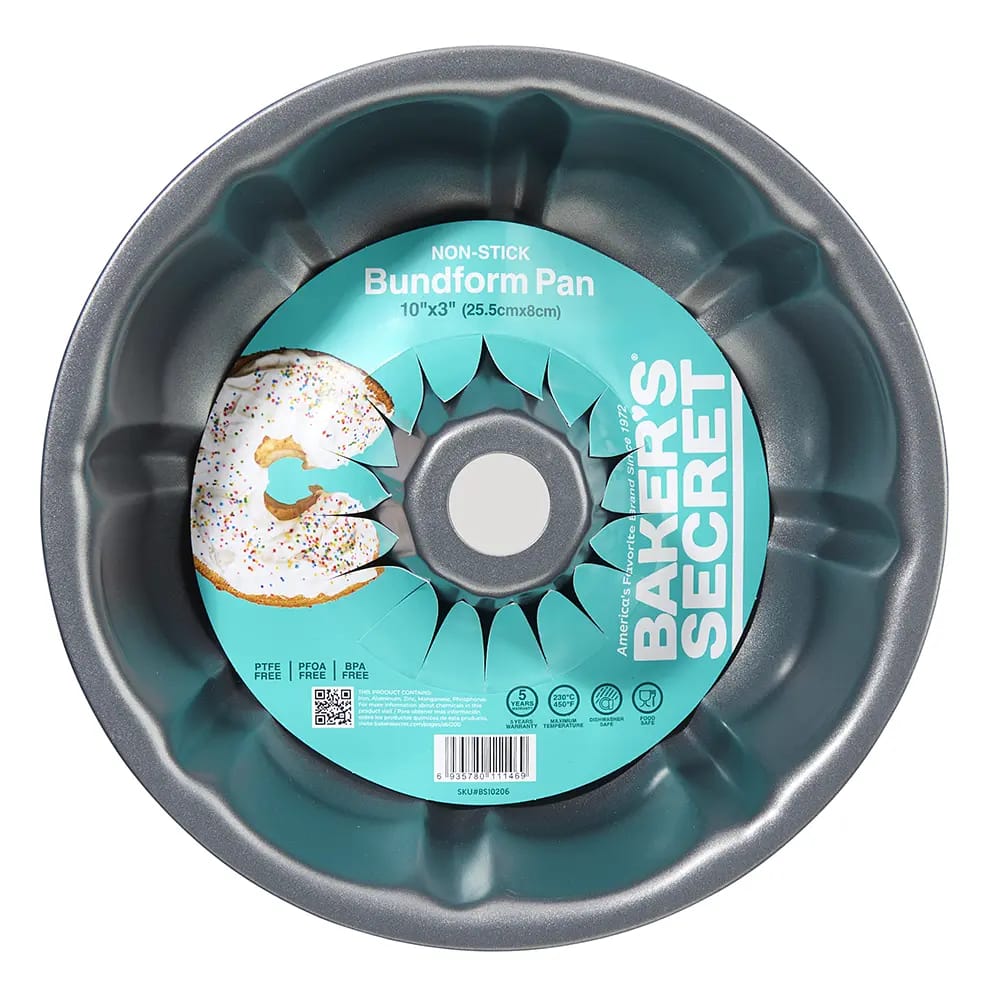 Baker's Secret Non-Stick Carbon Steel Bundform Pan