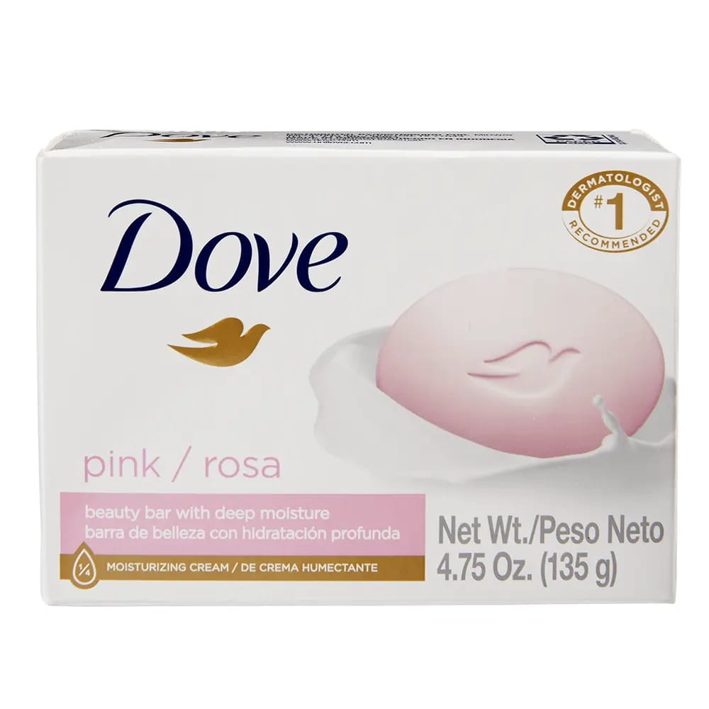 Dove Pink Moisturizing Bar Soap, 4.75 oz