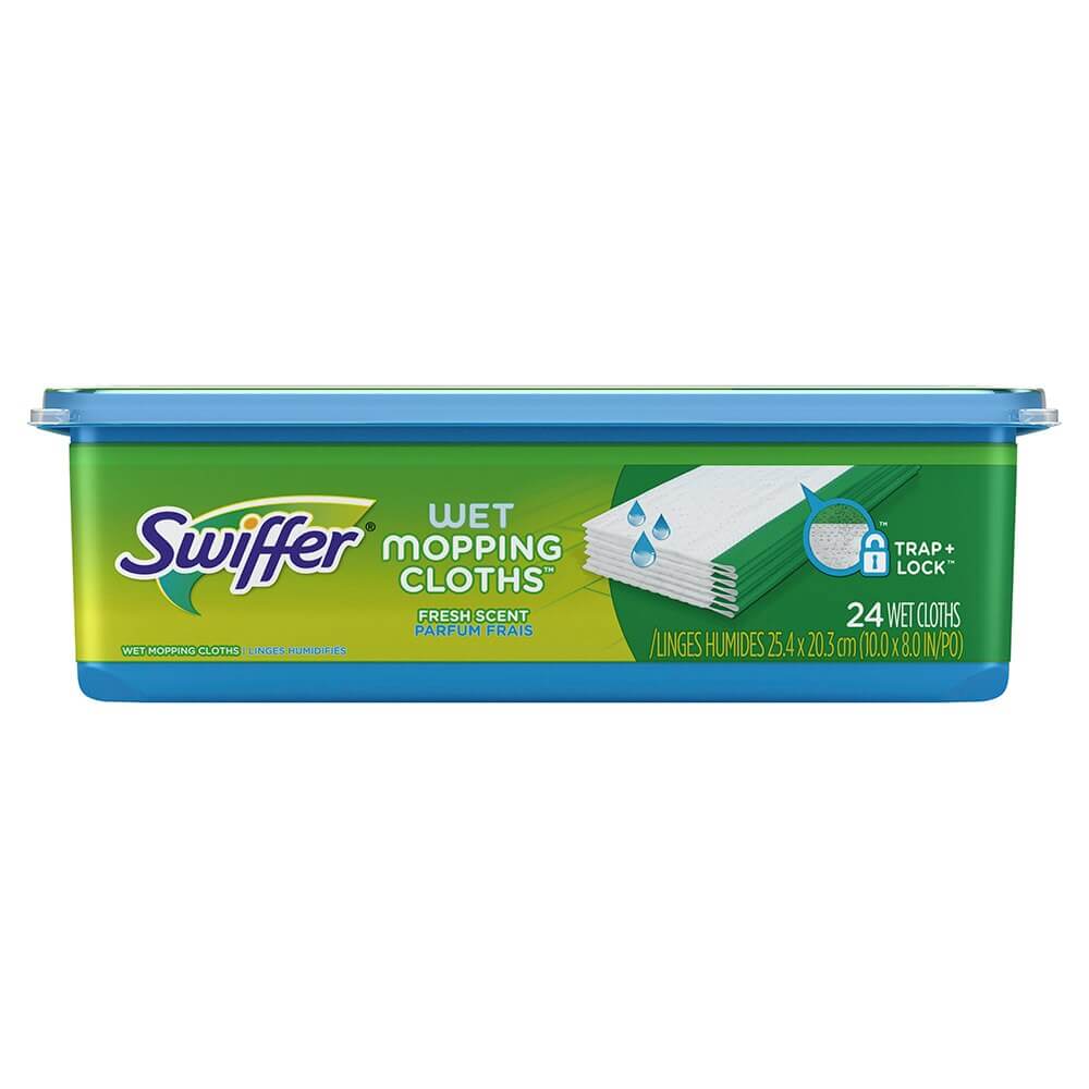 Swiffer Sweeper Wet Mopping Cloths, Fresh Scent, 24-count