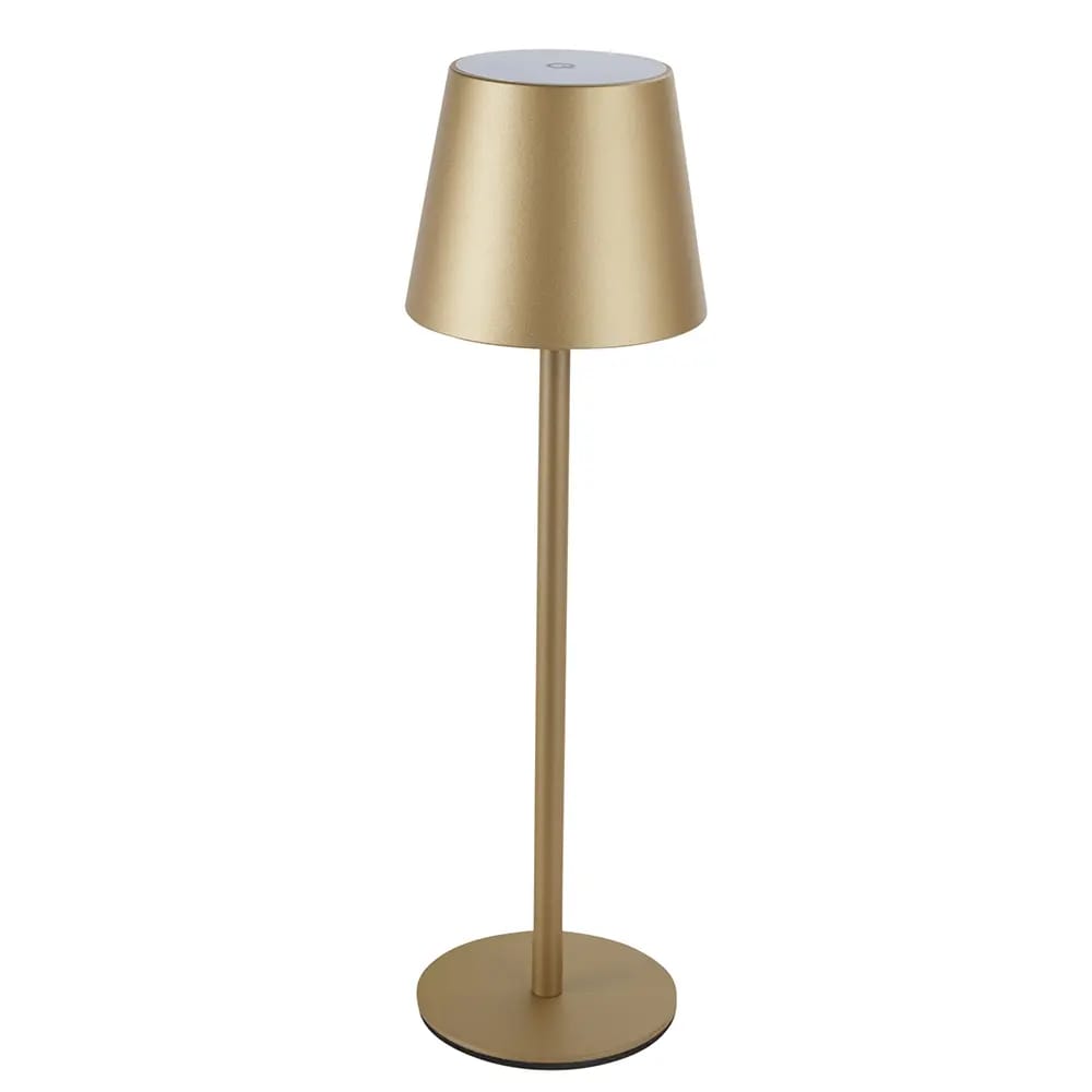 West Bay Rechargeable LED Table Lamp, Gold