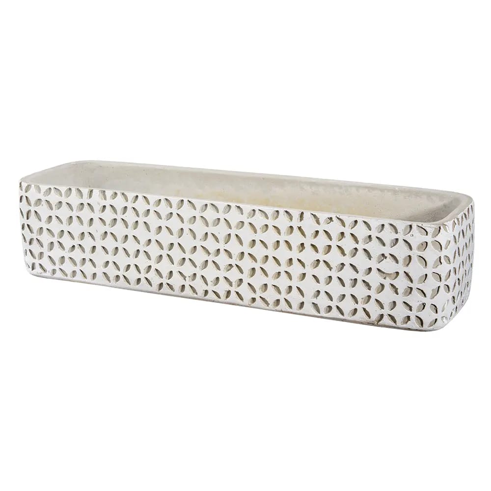 Oval Cement Pot, 15"