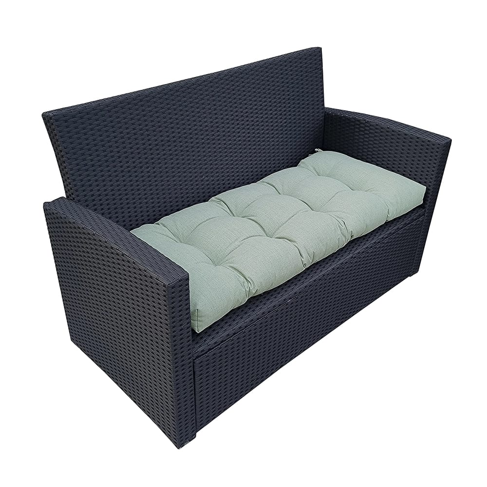 OutdoorLiving Furnishings Acrylic Settee Patio Cushion with 3M Scotchgard, Green