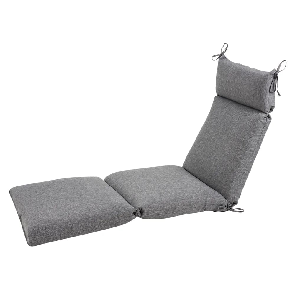 Outdoor Chaise Cushion, Charcoal