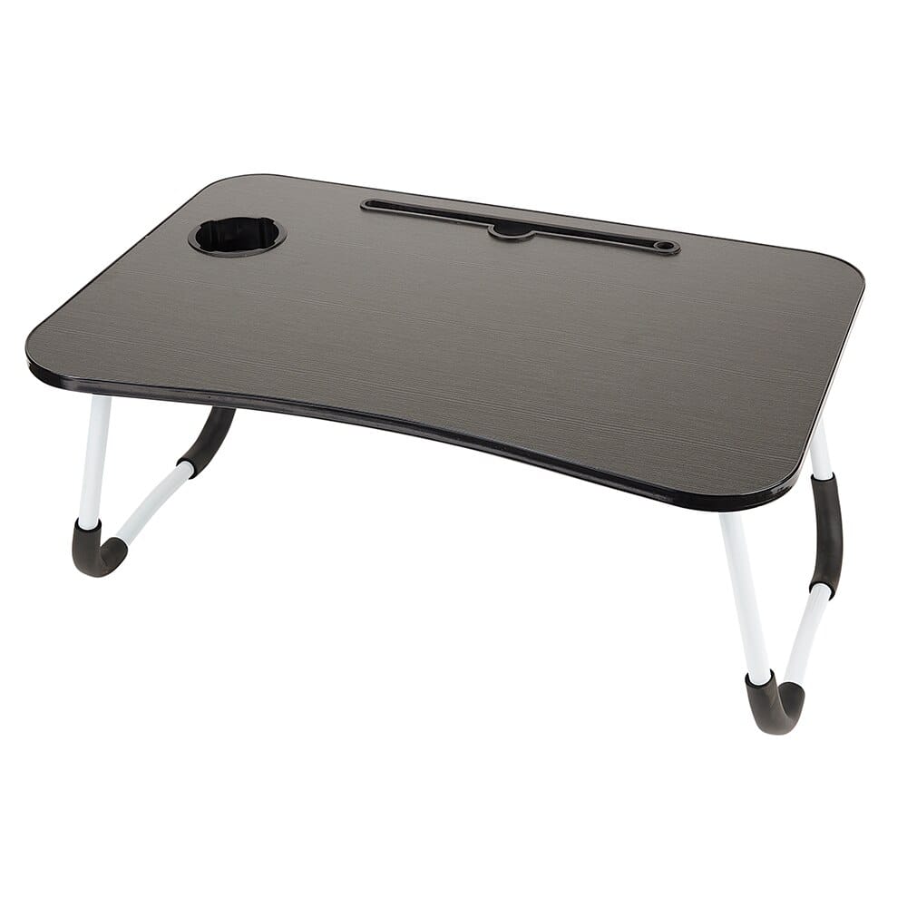 Neat Living Black Portable Folding Lap Desk with Tablet Holder