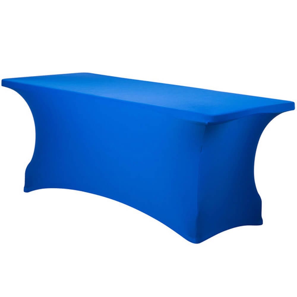 Carlisle Snap Drape Budget Stretch Table Cover, 72" x 30", Royal Blue