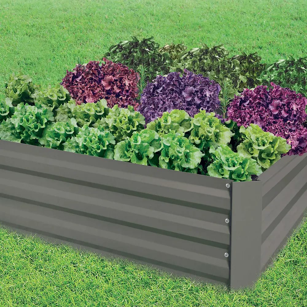 Galvanized Raised Garden Bed, 47" x 35" x 12"