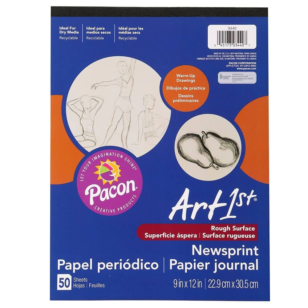 Pacon Newsprint Paper Art Pad, 9" x 12"