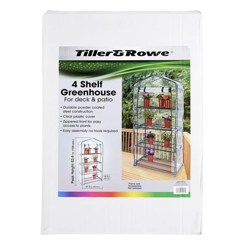 Tiller & Rowe 4 Shelf Greenhouse