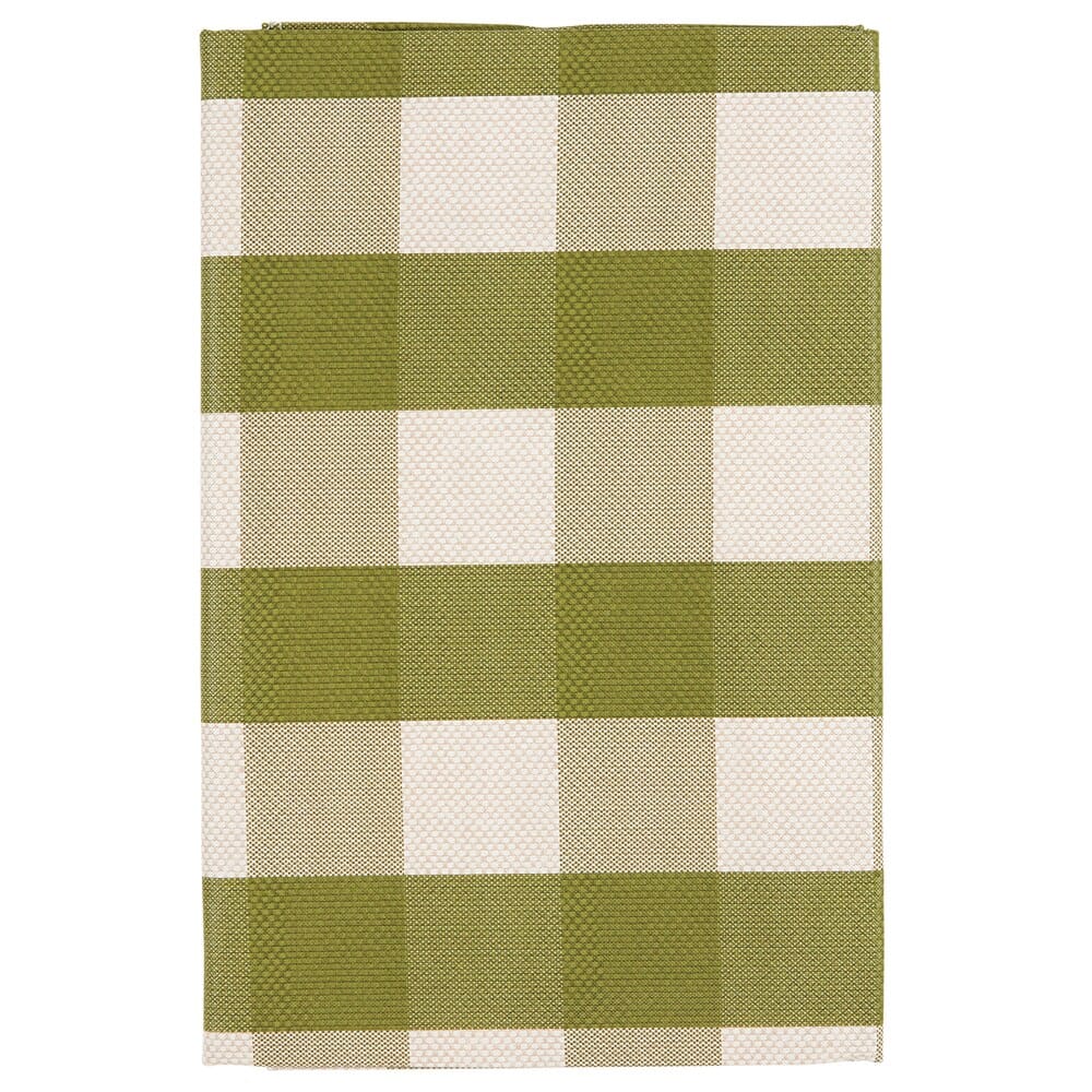 Buffalo Check Vinyl Tablecloth with Flannel Backing