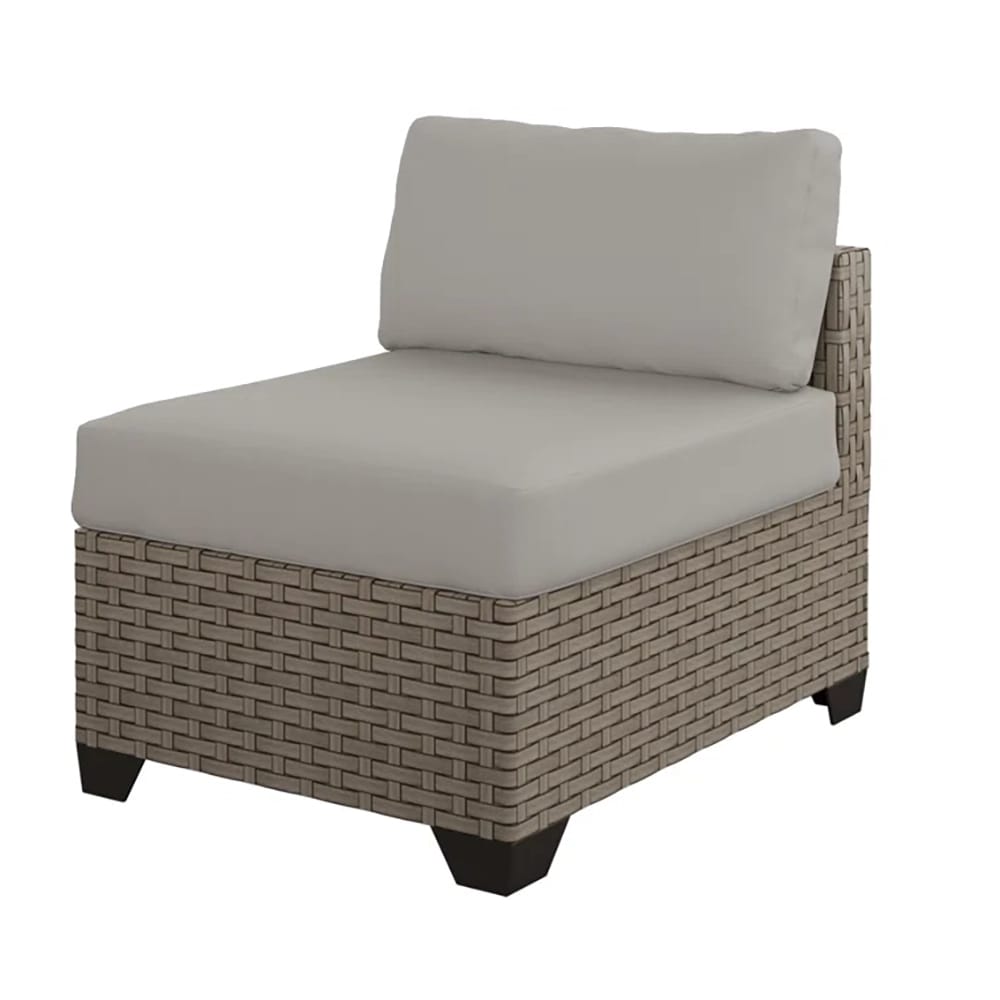 TK Classics Outdoor Sofa with Cushions, Brown/Beige