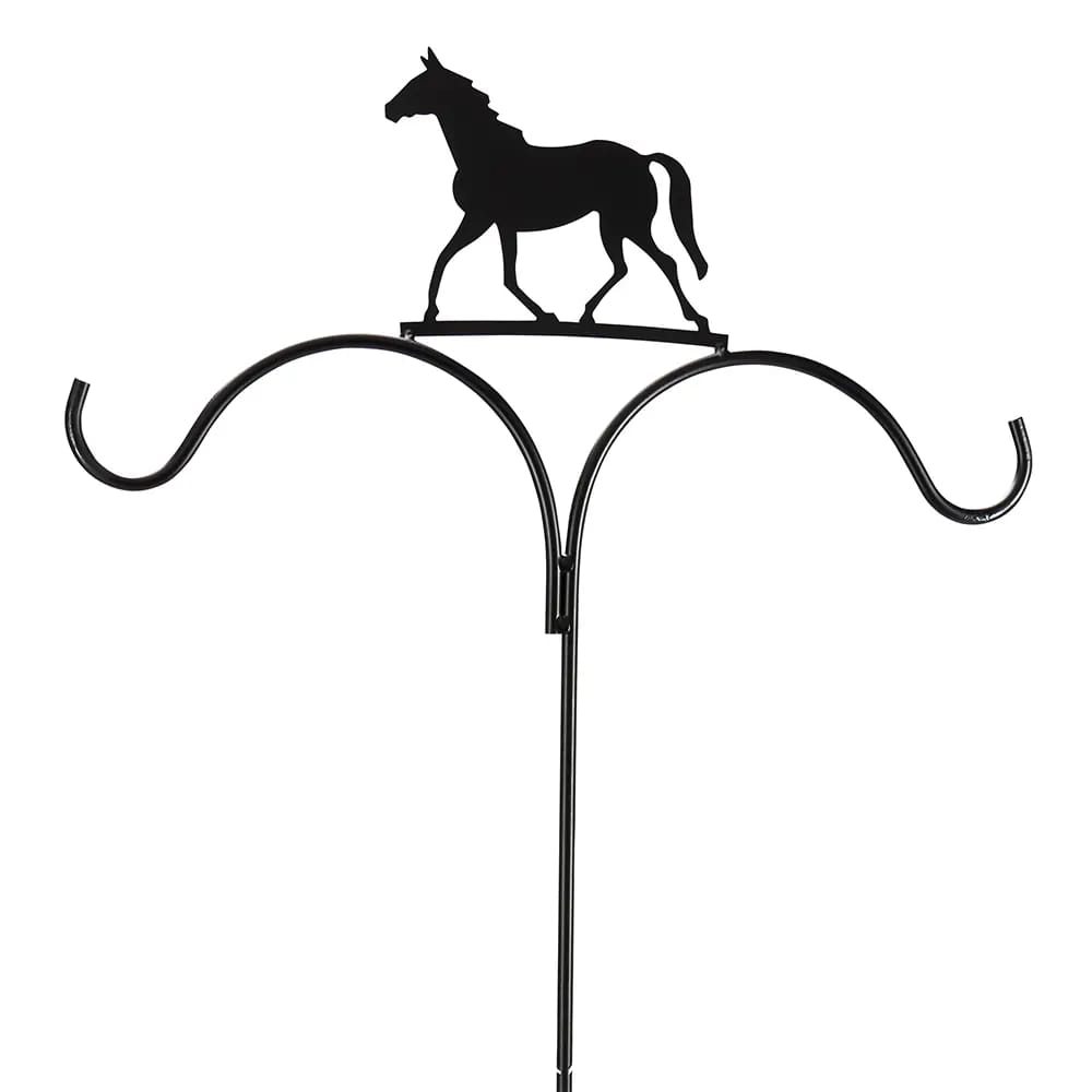 Wrought Iron Double Shepherd Hook , 74"