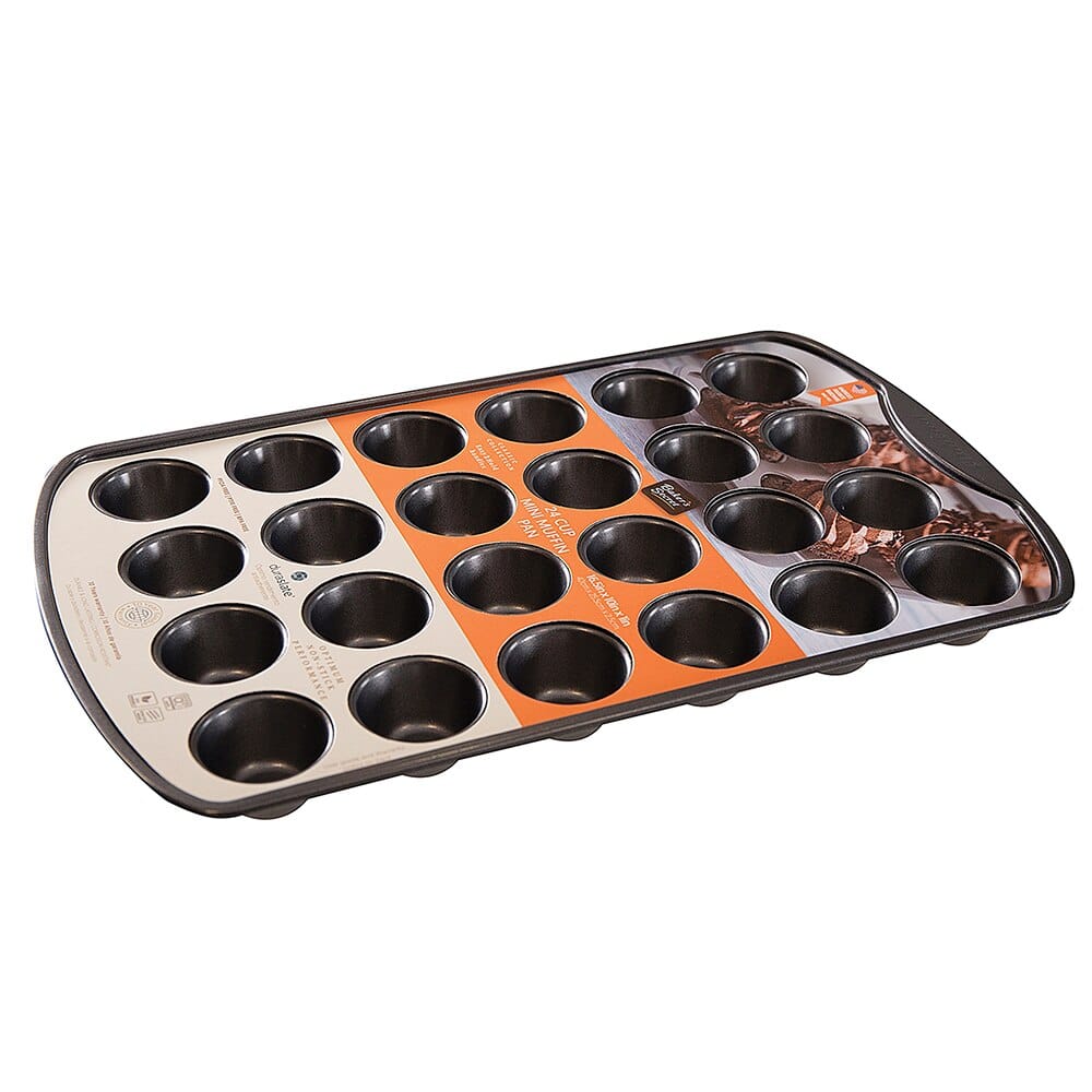 Baker's Secret Classic Collection 24 Cup Mini Muffin Pan, 16.5"x10"