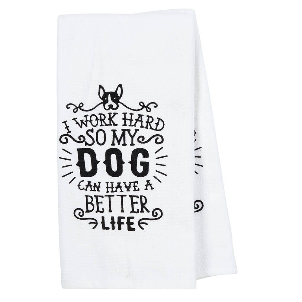 Home Concepts Funny Sayings Cotton Kitchen Towels, 2 Pack