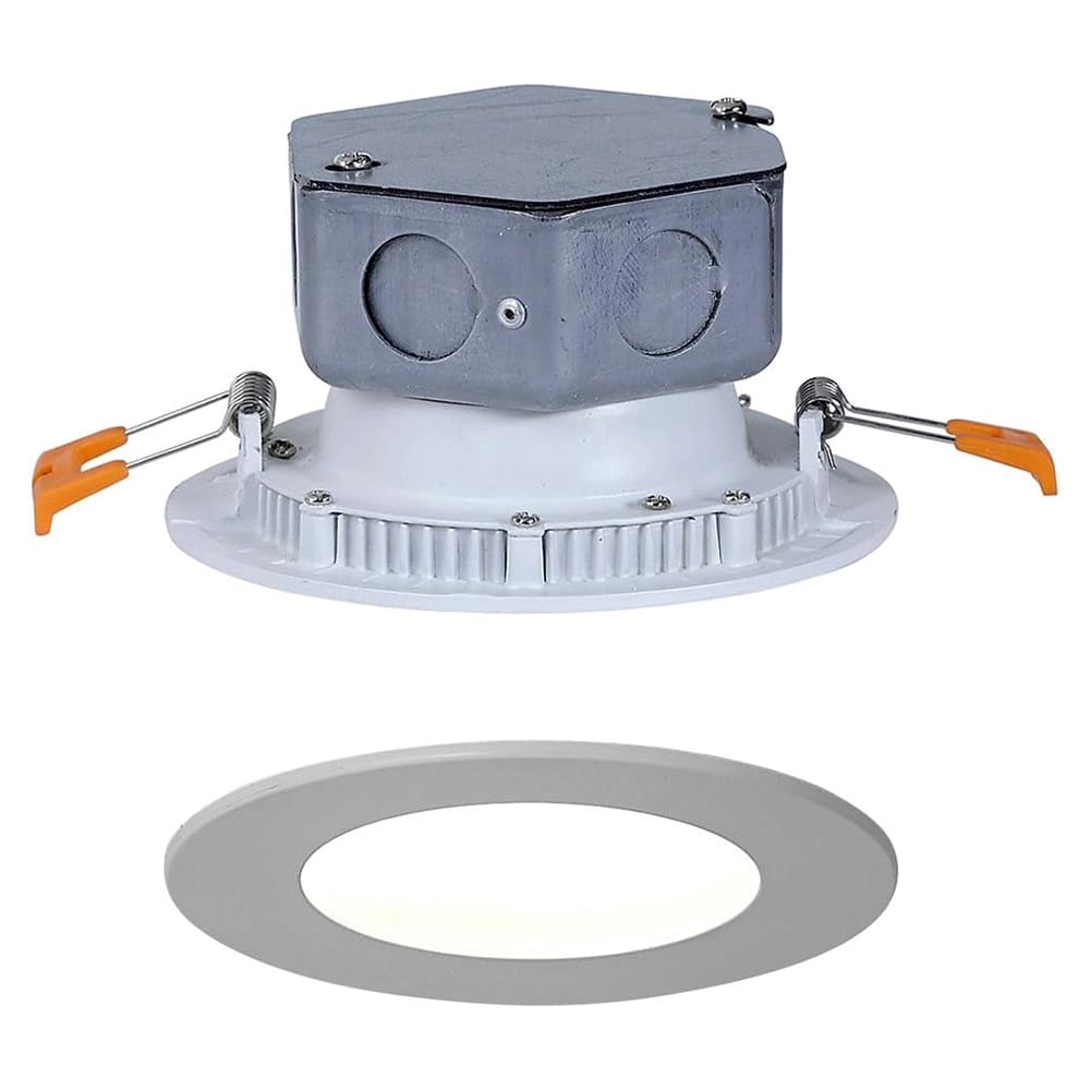 Hamilton Hills Round Flush Mount Recessed LED Light, White