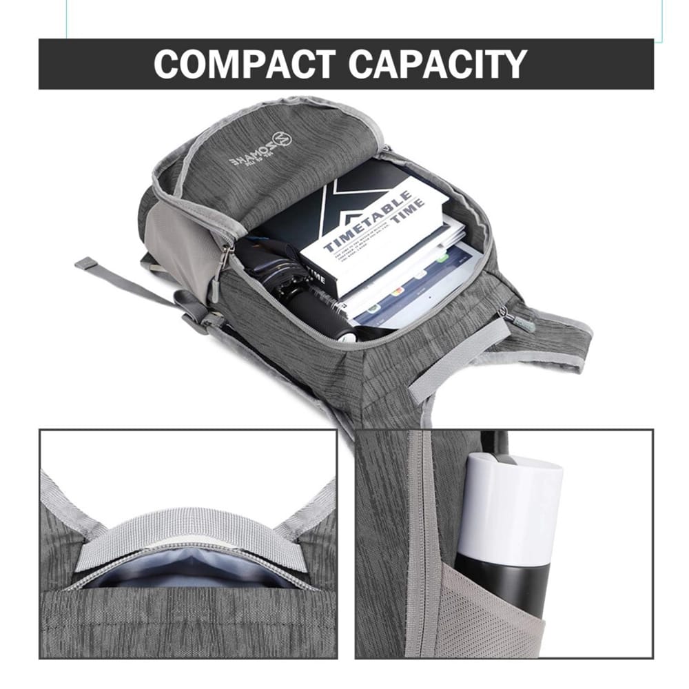 ZOMAKE Ultra Lightweight Packable Backpack, 18L, Black