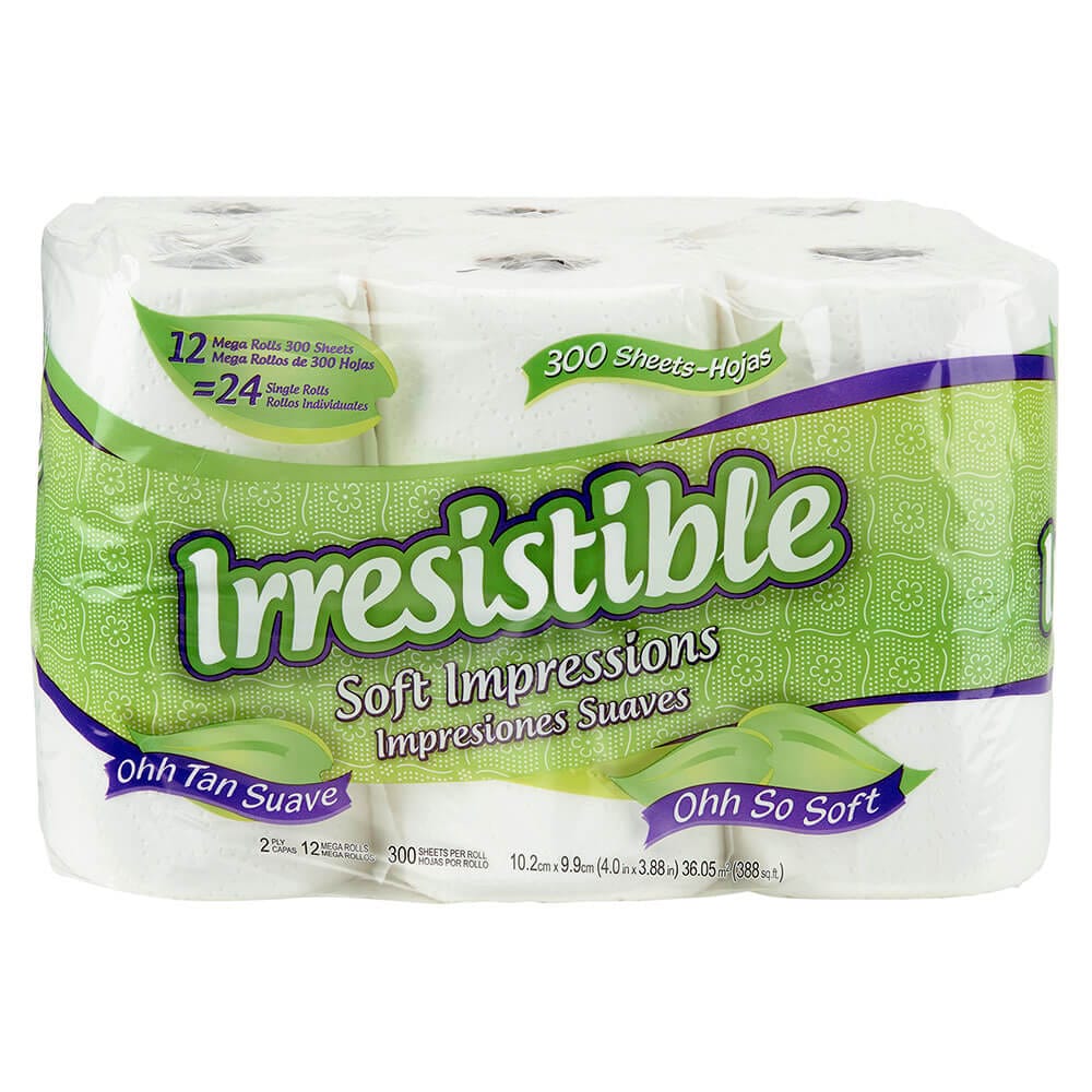 Irresistible Soft Impressions Bath Tissue, 12 Count