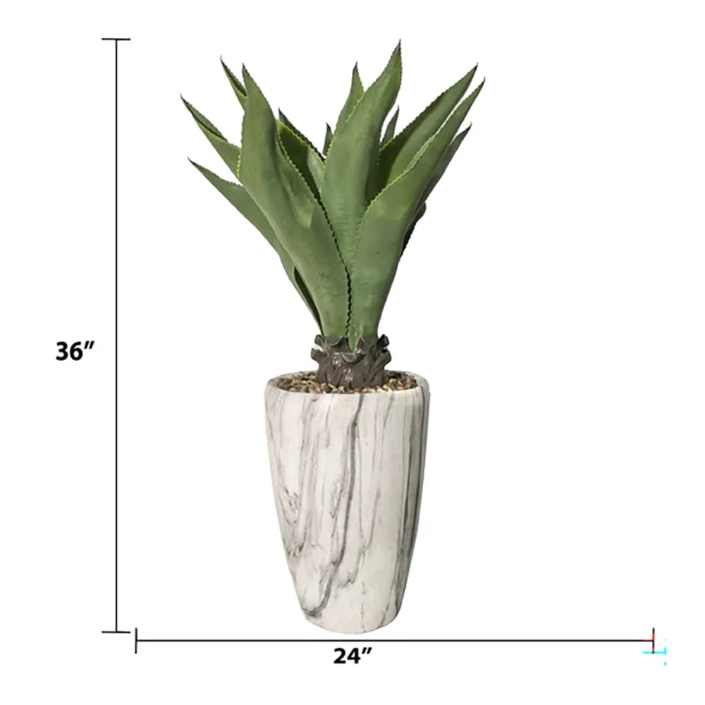 Vintage Home 36" Agave Plant in Fiberstone Planter
