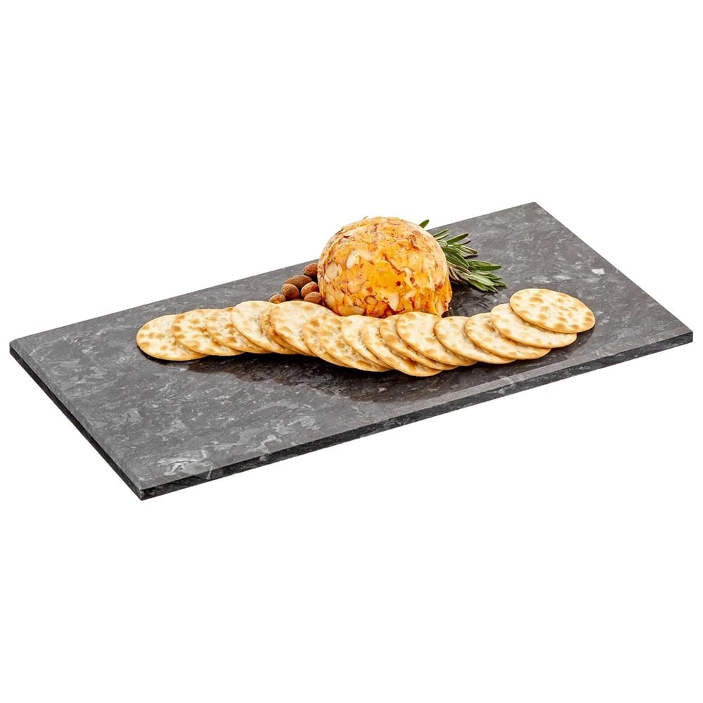 mDesign Pastry Cutting Board, Black/Marble