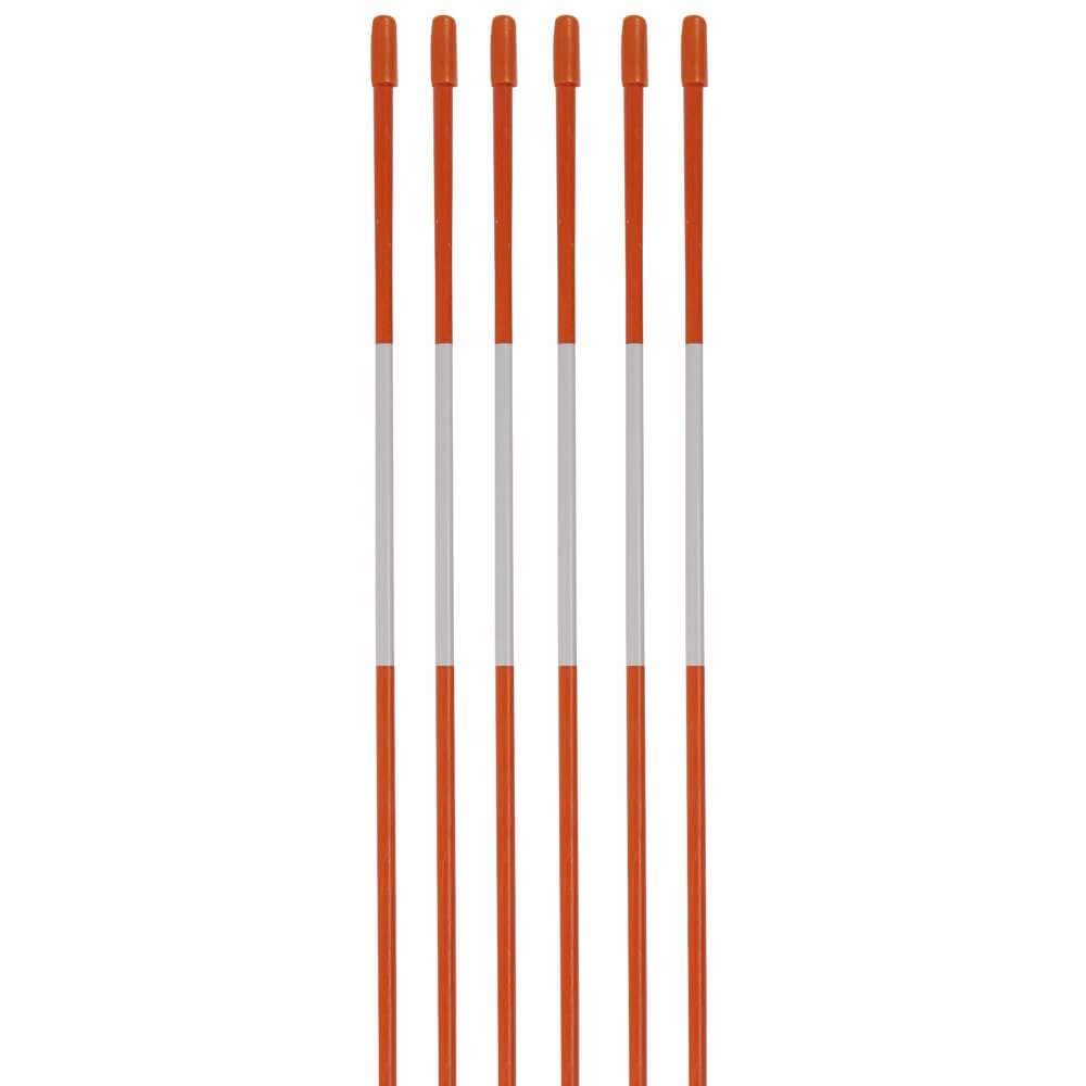 48" Fiberglass Driveway Stakes, 6 Count