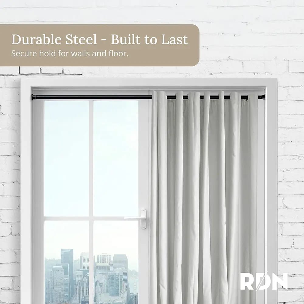 Room/Dividers/Now Tension Curtain Rod, 48"-80", Black