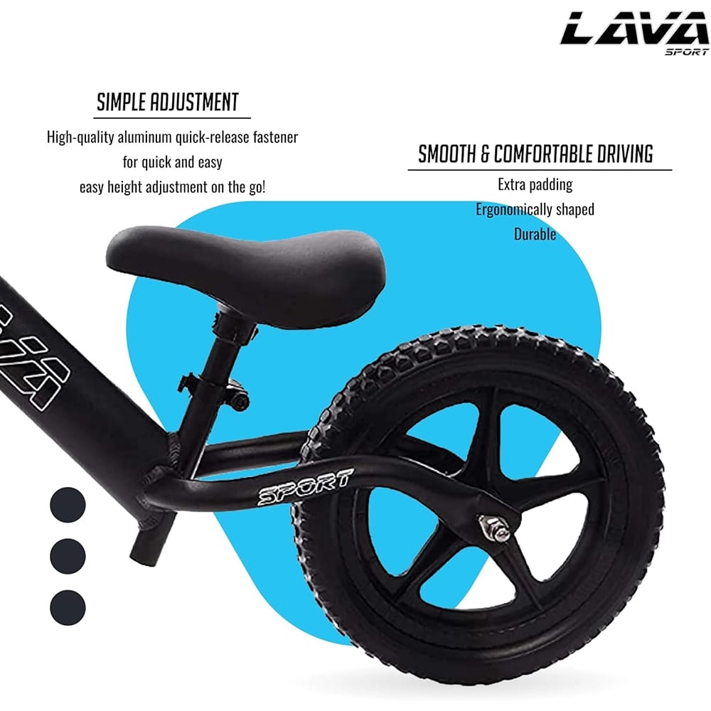 LAVA Sport Balance Bike, Basalt Black