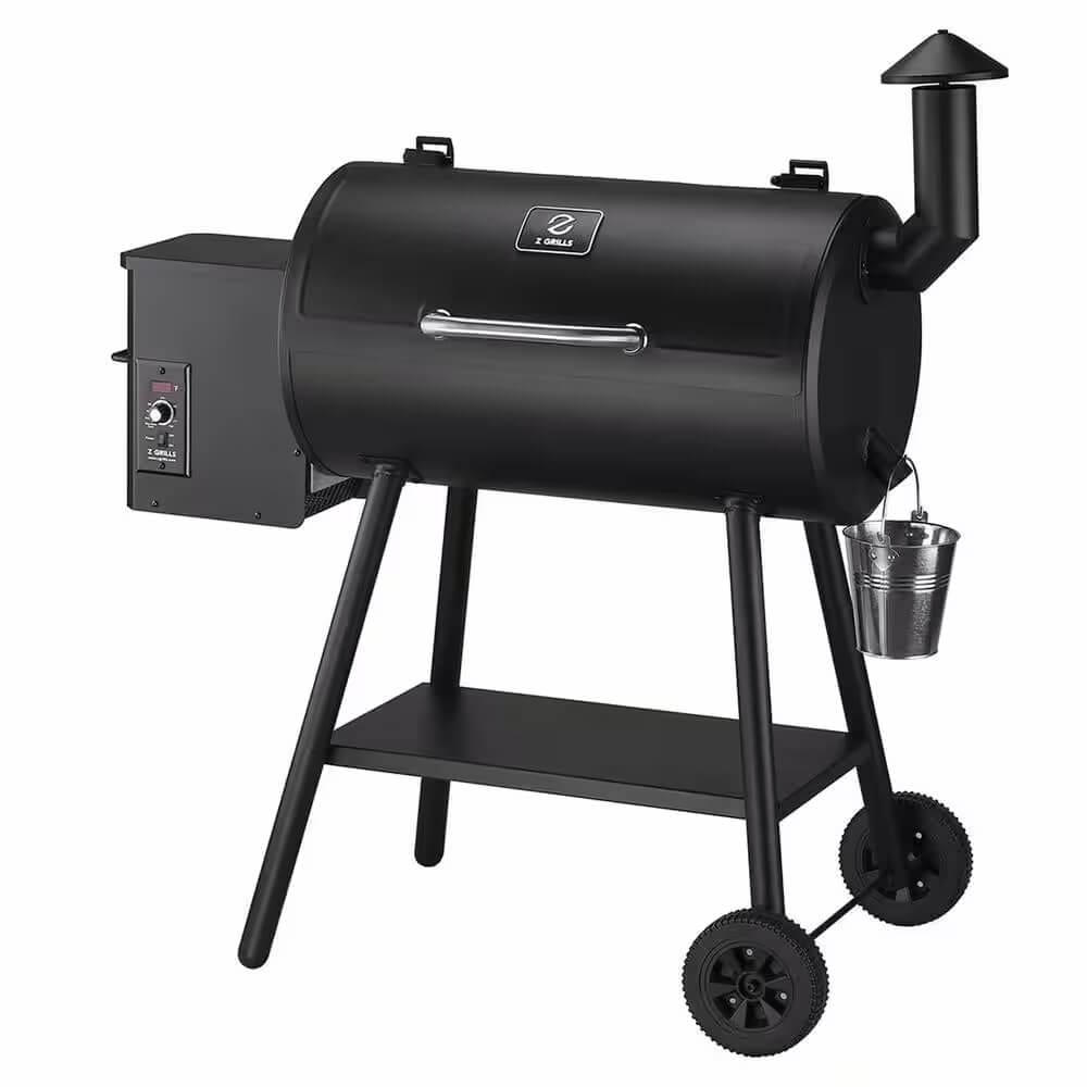 Z Grills 553 sq. in Wood Pellet Grill & Smoker, Black