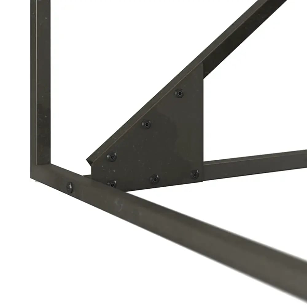 Bush Home Refinery L Shaped Industrial Desk, Rustic Gray/Charred Wood