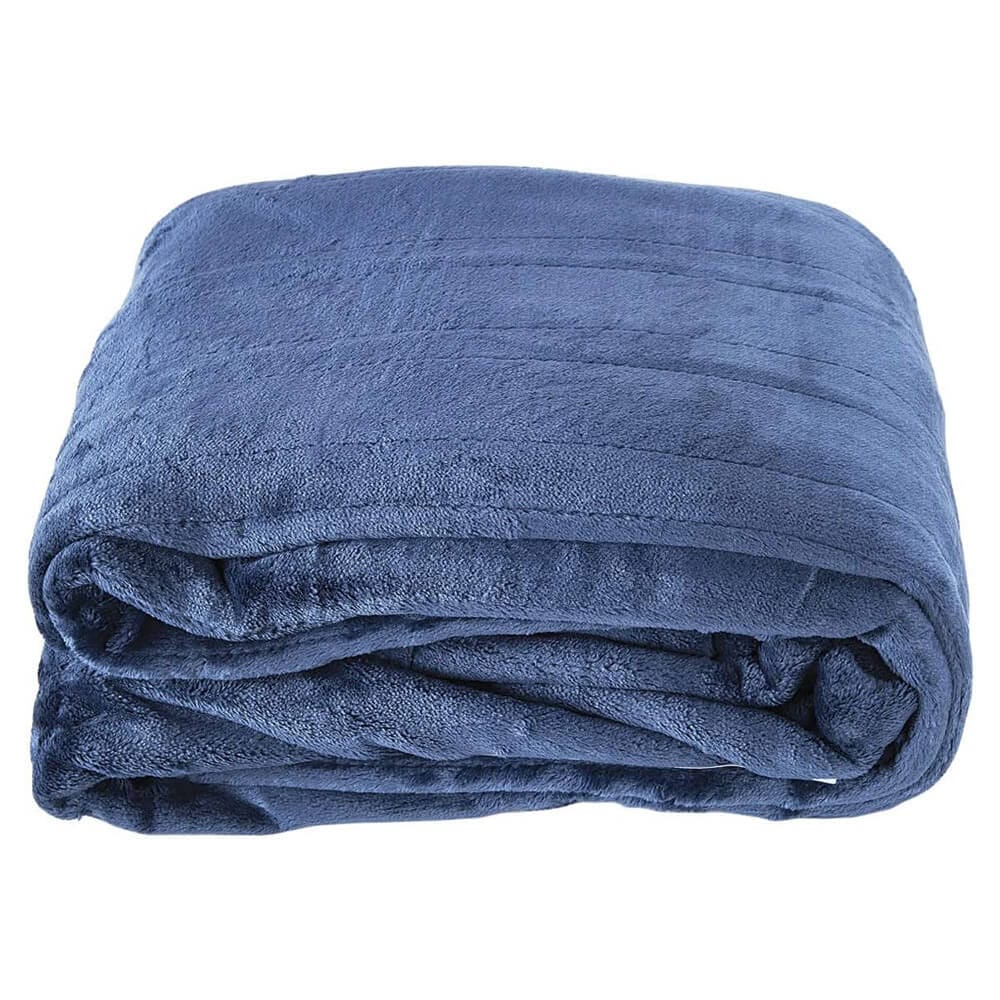 Westerly Electric Heated Throw Blanket, 50" x 60", Navy