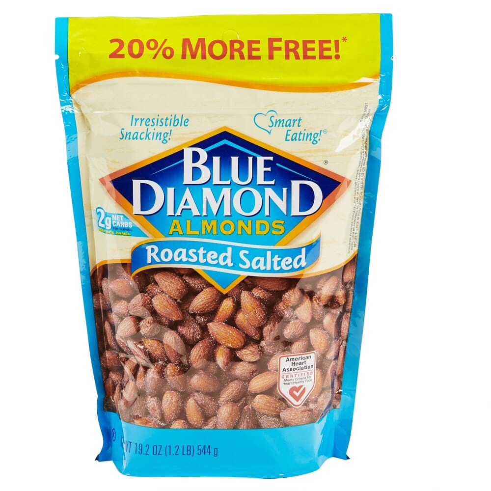 Blue Diamond Roasted & Salted Almonds, 19.2 oz