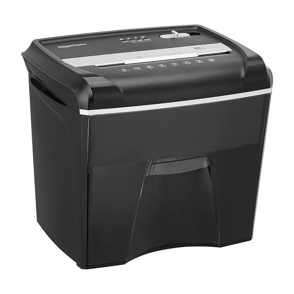 12-Sheet Cross-Cut Shredder with Pull-Out Basket