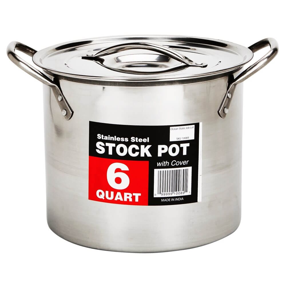 Stainless Steel 6 Qt Stock Pot with Cover