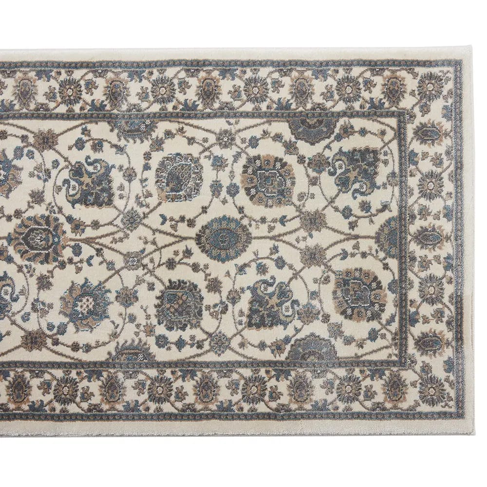 Basilica 26" x 25' Stair Runner, Kashan Ivory