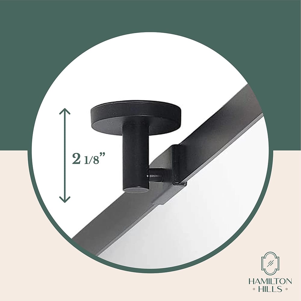 Hamilton Hills Pivot Mirror, Black