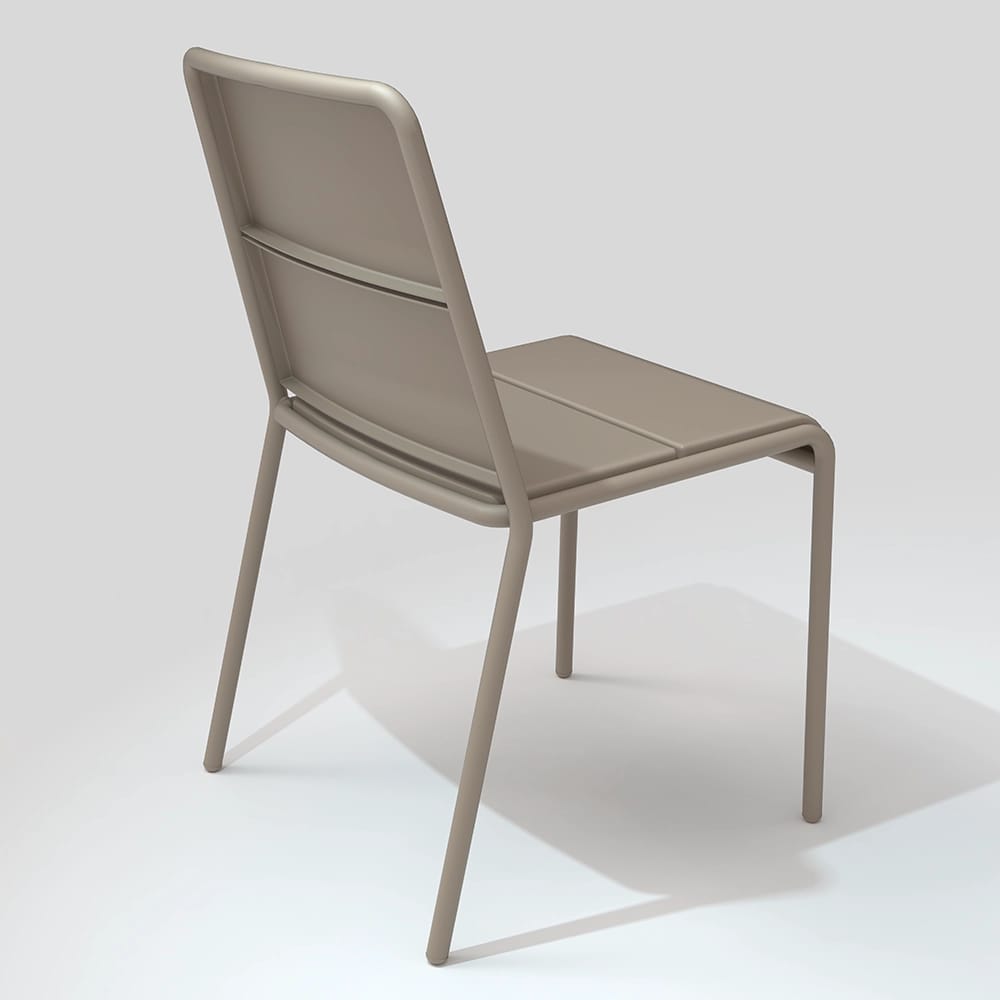 Maiori Patio Side Chair, Light Taupe, 4 Pack