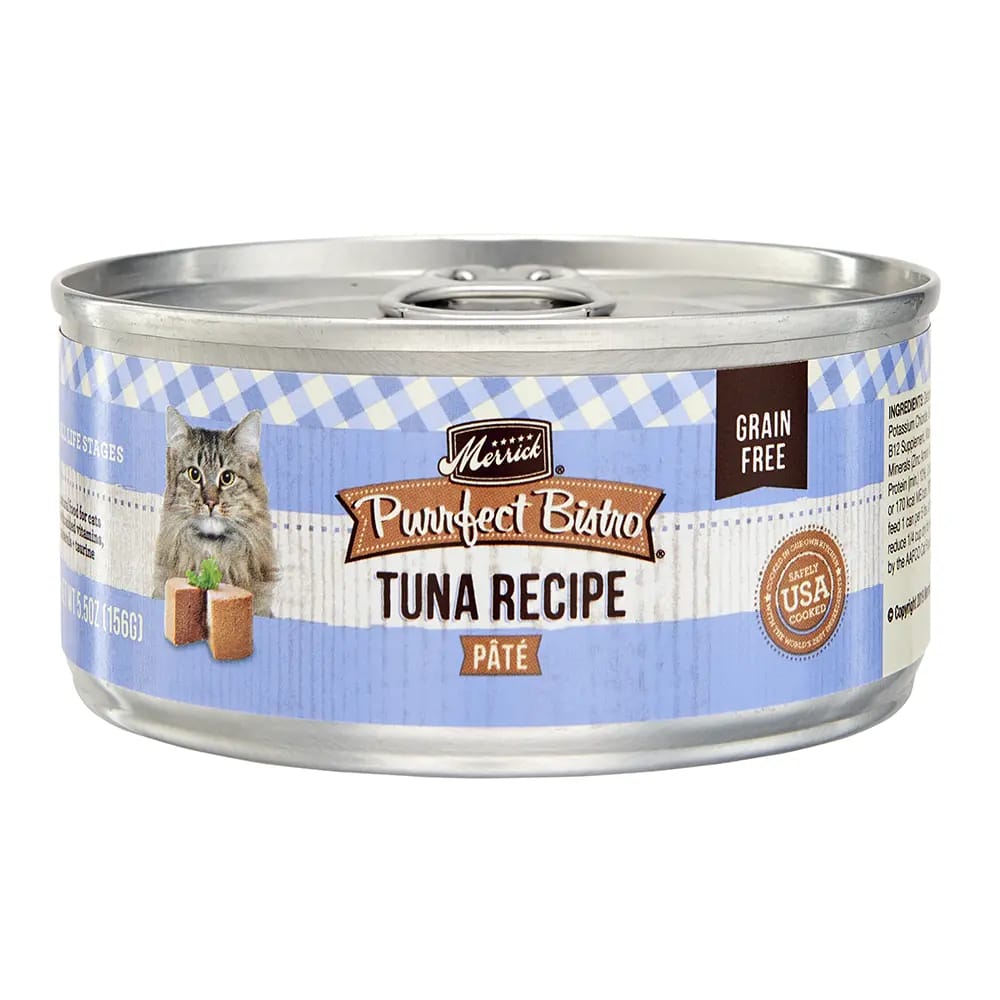 Merrick Purrfect Grain Free Bistro Tuna Pate Cat Food, 5.5 oz